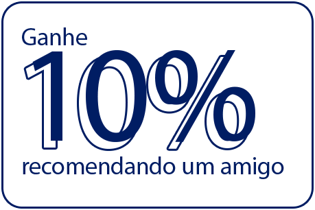 Ganhe 10% de desconto ao indicar um amigo